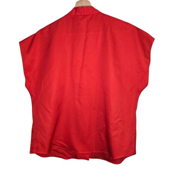 Lady Arrow Vintage Red Sleeveless Blouse Size 16 0316 - Picture 3 of 7